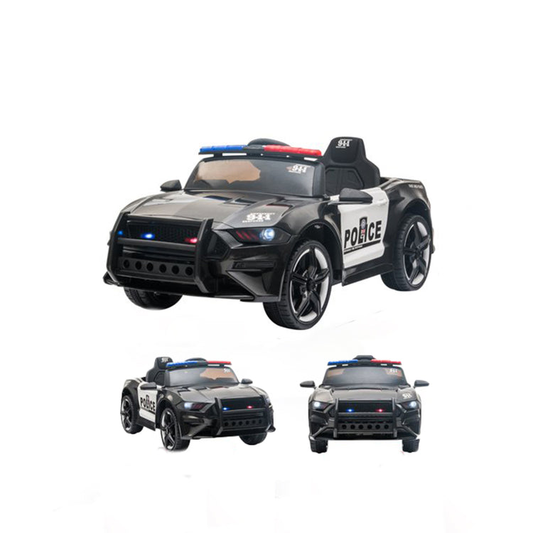 Ride On Police Squad Cop Kids Electric Car 12V