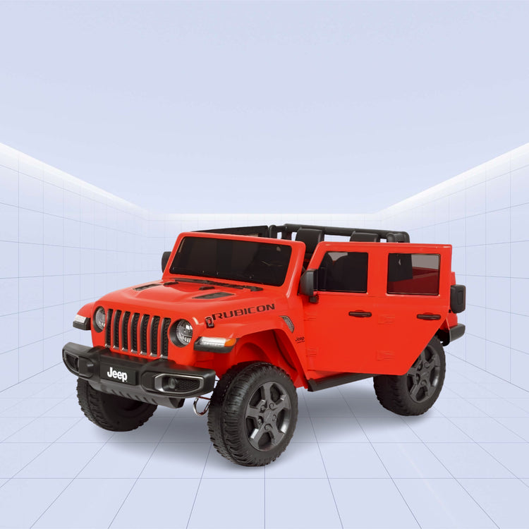 "Licensed Jeep Ride-On SUV for Kids – Realistic Design with Premium Features" 12V (RED)