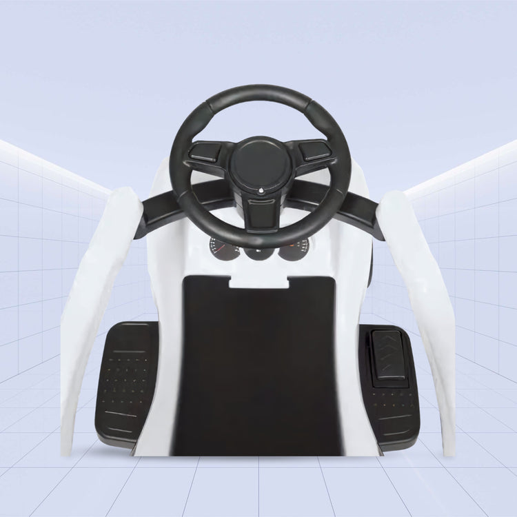 Turbo Tykes 3-in-1 Push Car: The Ultimate Ride for Little Drivers (WHITE)