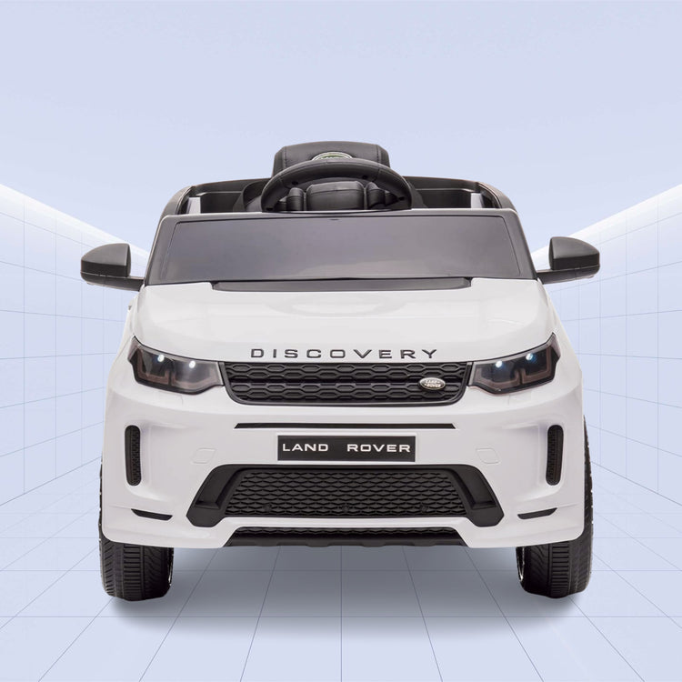Realistic 12V Land Rover Discovery Ride-On Car for Kids – Parental Remote and Stylish Finish (WHITE)