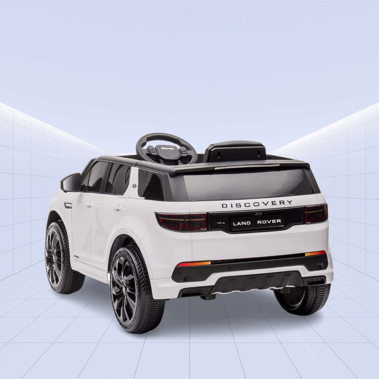 Realistic 12V Land Rover Discovery Ride-On Car for Kids – Parental Remote and Stylish Finish (WHITE)