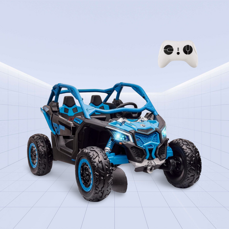 LX Performance Can-Am Maverick 4WD Edition – 2-Seater Kids Ride-on Buggy (Blue)