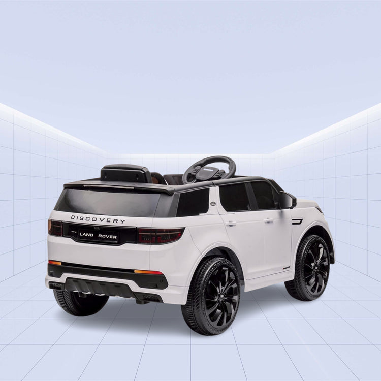 Realistic 12V Land Rover Discovery Ride-On Car for Kids – Parental Remote and Stylish Finish (WHITE)