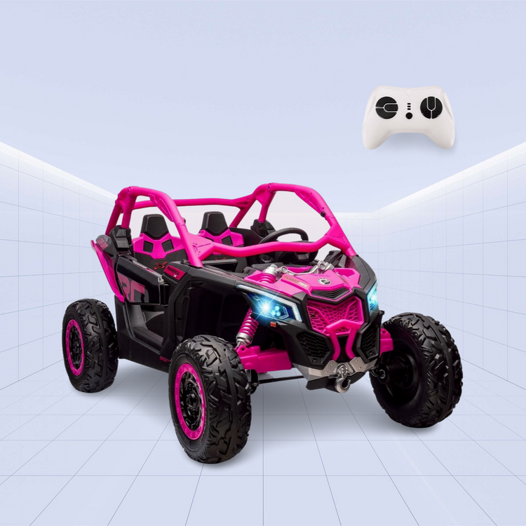 LX Performance Can-Am Maverick 4WD Edition – 2-Seater Kids Ride-on Buggy (Pink)