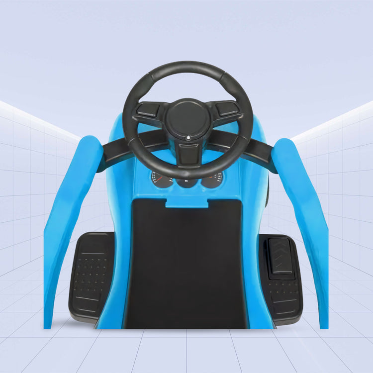 Turbo Tykes 3-in-1 Push Car: The Ultimate Ride for Little Drivers (BLUE)
