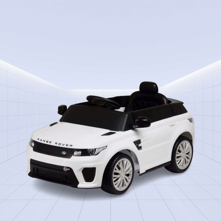 Licensed Range Rover Ride-On Car for Kids – A Perfect Blend of Luxury, Fun, and Safety(White)