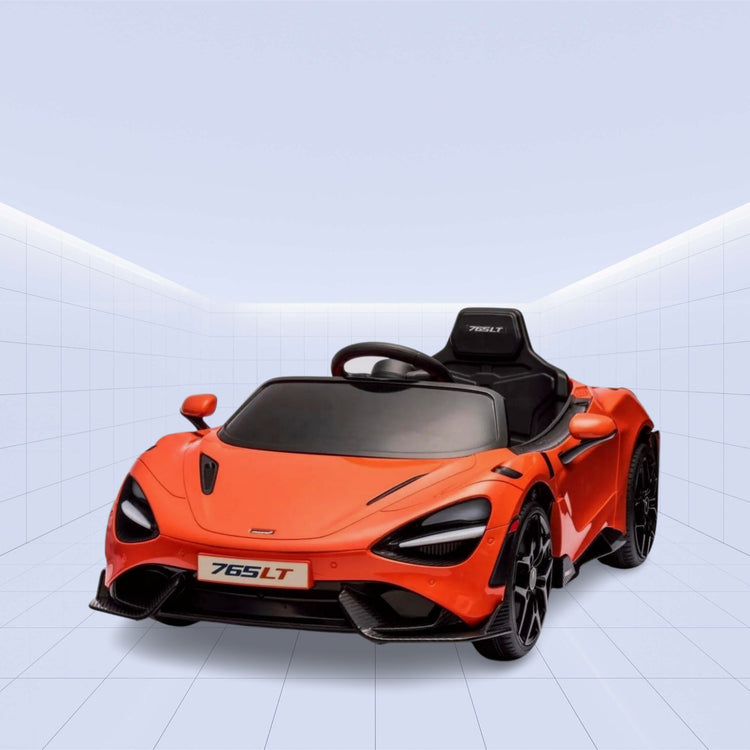 McLaren 765 LT 12V 4x Wheel Ride on Toys for Kids (ORANGE)