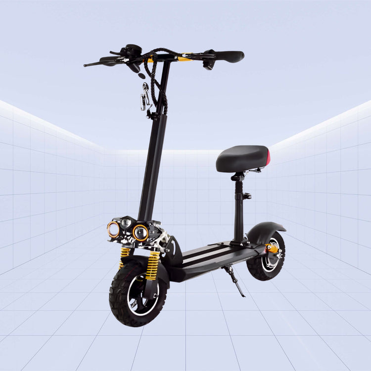 High-Performance 11-Inch Off-Road Electric Scooter with Dual Motor and Foldable Design 48V (BLACK)