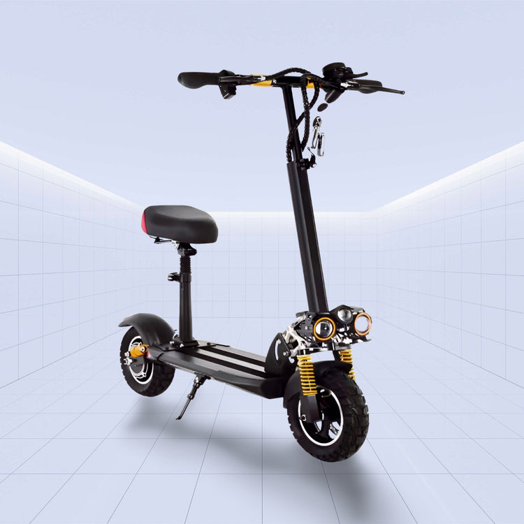 High-Performance 11-Inch Off-Road Electric Scooter with Dual Motor and Foldable Design 48V (BLACK)