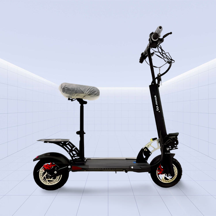 High-Performance 11-Inch Off-Road Electric Scooter with Dual Motor and Foldable Design 48V (BLACK)