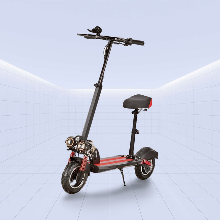 High-Performance 11-Inch Off-Road Electric Scooter with Dual Motor and Foldable Design 48V (RED)