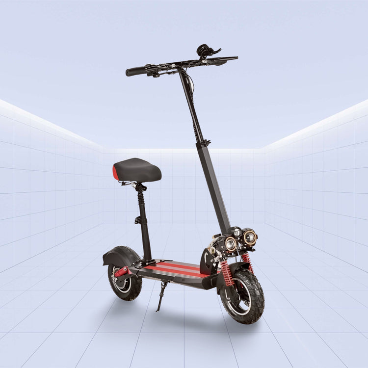 High-Performance 11-Inch Off-Road Electric Scooter with Dual Motor and Foldable Design 48V (RED)