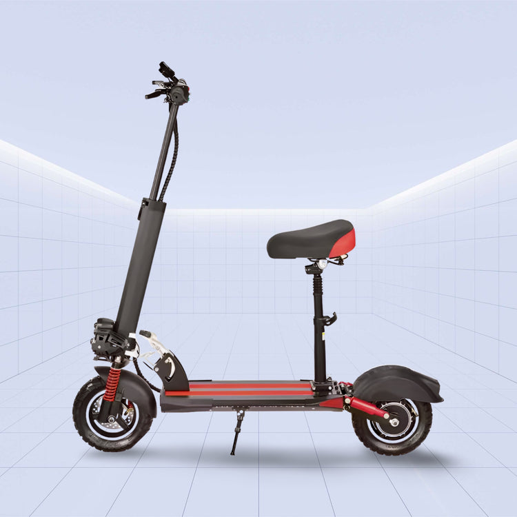 High-Performance 11-Inch Off-Road Electric Scooter with Dual Motor and Foldable Design 48V (RED)