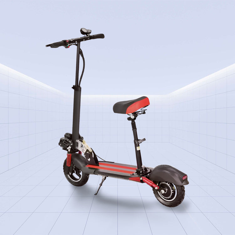 High-Performance 11-Inch Off-Road Electric Scooter with Dual Motor and Foldable Design 48V (RED)