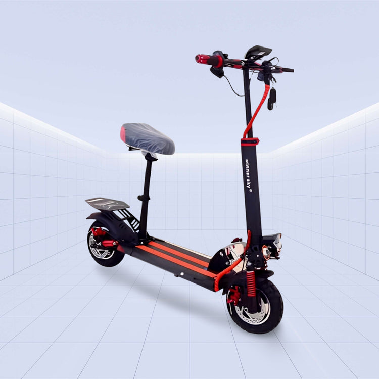 High-Performance 11-Inch Off-Road Electric Scooter with Dual Motor and Foldable Design 48V (RED)