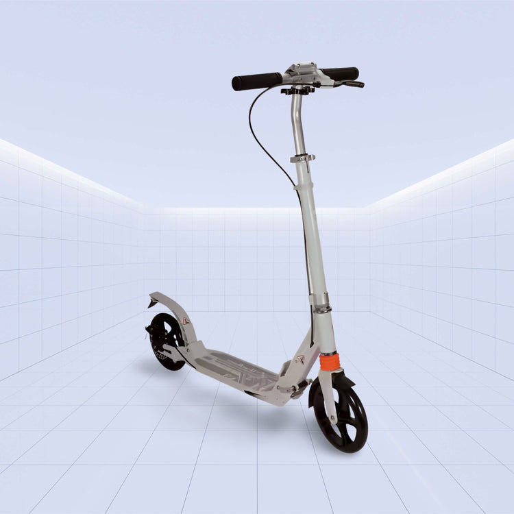 Lightweight Foldable Kids' Kick Scooter with Adjustable Handlebar (WHITE)