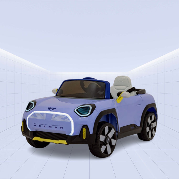 12V "Futuristic Mini Aceman Ride-On Car with LED & Music!"(PURPLE)