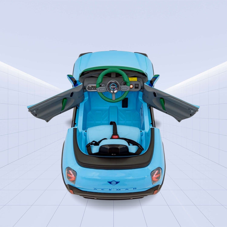 12V "Futuristic Mini Aceman Ride-On Car with LED & Music!"(BLUE)