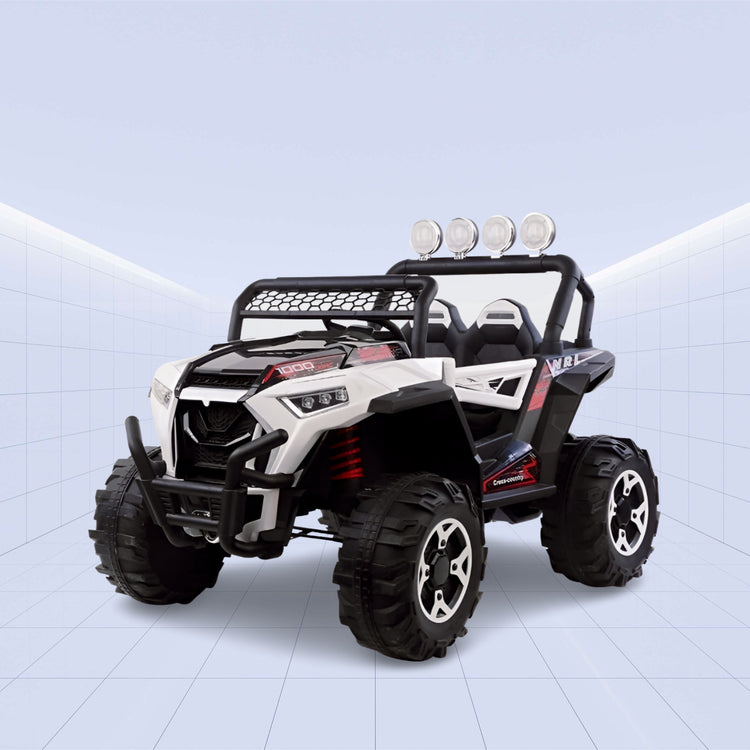 "Tiny Off-Roader – 4x4 Kids Electric Jeep with Remote Control (WHITE)