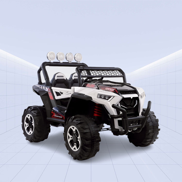 "Tiny Off-Roader – 4x4 Kids Electric Jeep with Remote Control (WHITE)