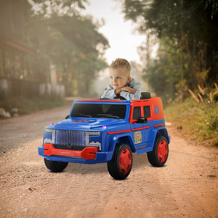 Spider-Man 4WD Electric Adventure Car for Kids (BLUE)