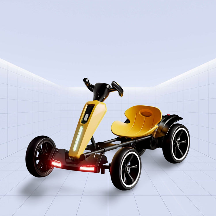 Stylish Electric Drift Kart for Kids with Remote Control (YELLOW)