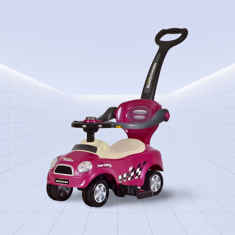 Kiddie Kart: Fun and Safe 3-in-1 Push Car With Canopy Electric Ride-On For Toddlers! (PURPLE)
