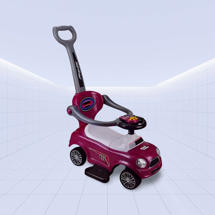 Kiddie Kart: Fun and Safe 3-in-1 Push Car With Canopy Electric Ride-On For Toddlers! (PURPLE)