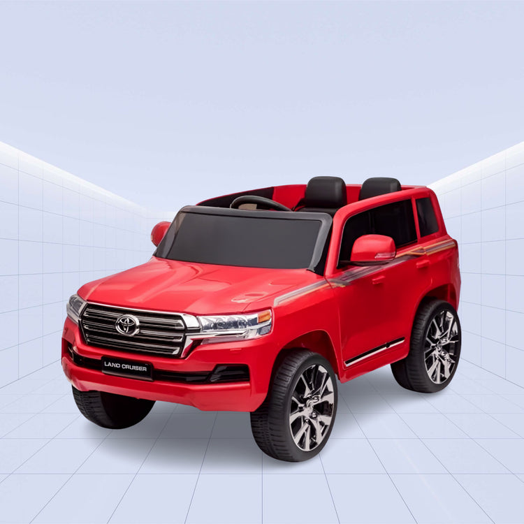"Toyota Land Cruiser 12V Kids Electric Ride-On SUV – Luxury and Adventure in One"(RED)