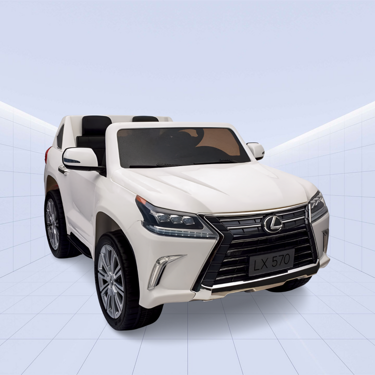 Lexus LX 570 Licensed Ride-On Car for Kids: The Ultimate Luxury Experience on Wheels (White)