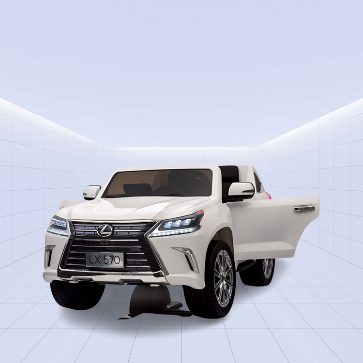Lexus LX 570 Licensed Ride-On Car for Kids: The Ultimate Luxury Experience on Wheels (White)