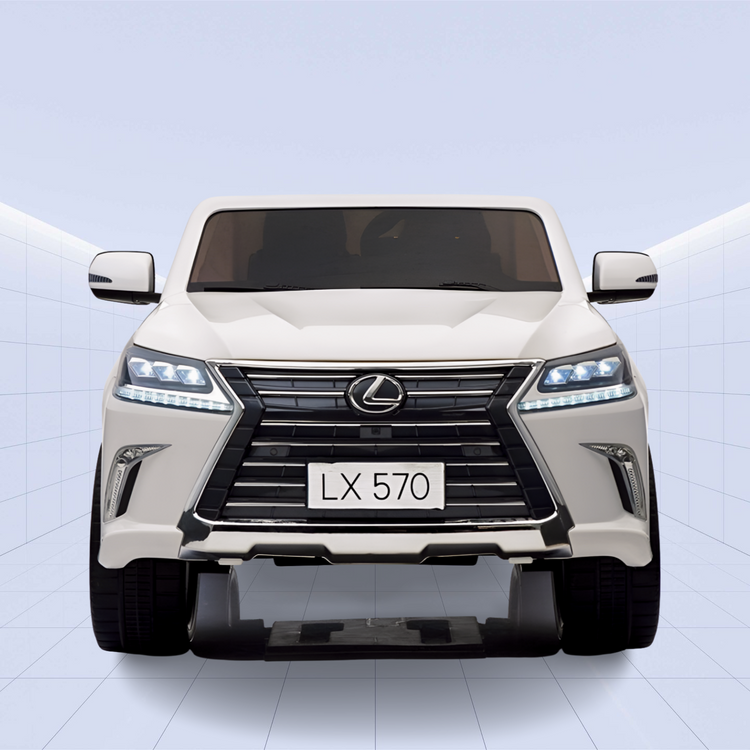 Lexus LX 570 Licensed Ride-On Car for Kids: The Ultimate Luxury Experience on Wheels (White)