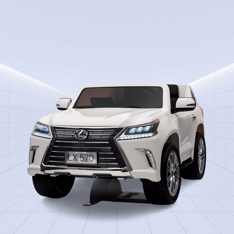 Lexus LX 570 Licensed Ride-On Car for Kids: The Ultimate Luxury Experience on Wheels (White)