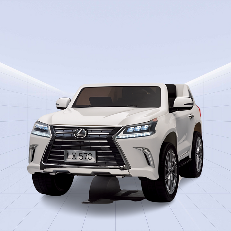 Lexus LX 570 Licensed Ride-On Car for Kids: The Ultimate Luxury Experience on Wheels (White)