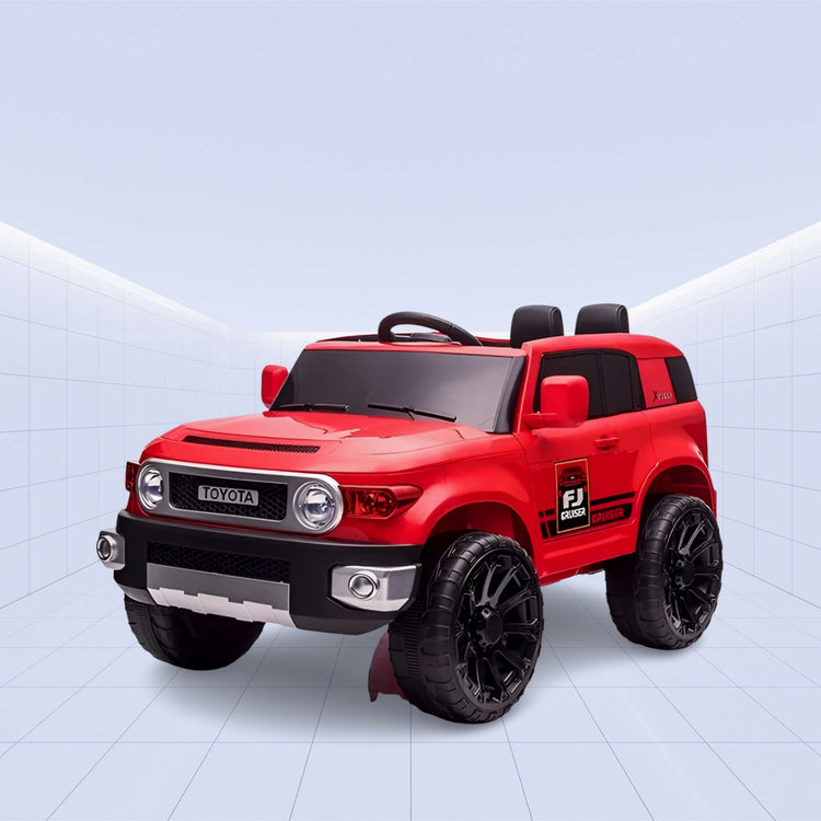 Powerful 12V Ride-On Car for Kids - Toyota FJ Cruiser with Music System (RED)