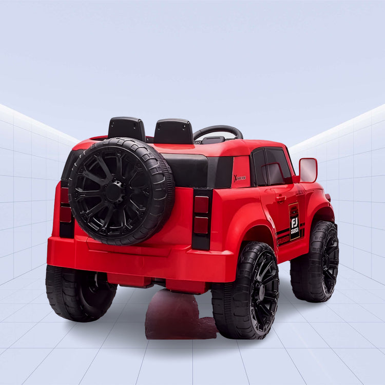Powerful 12V Ride-On Car for Kids - Toyota FJ Cruiser with Music System (RED)