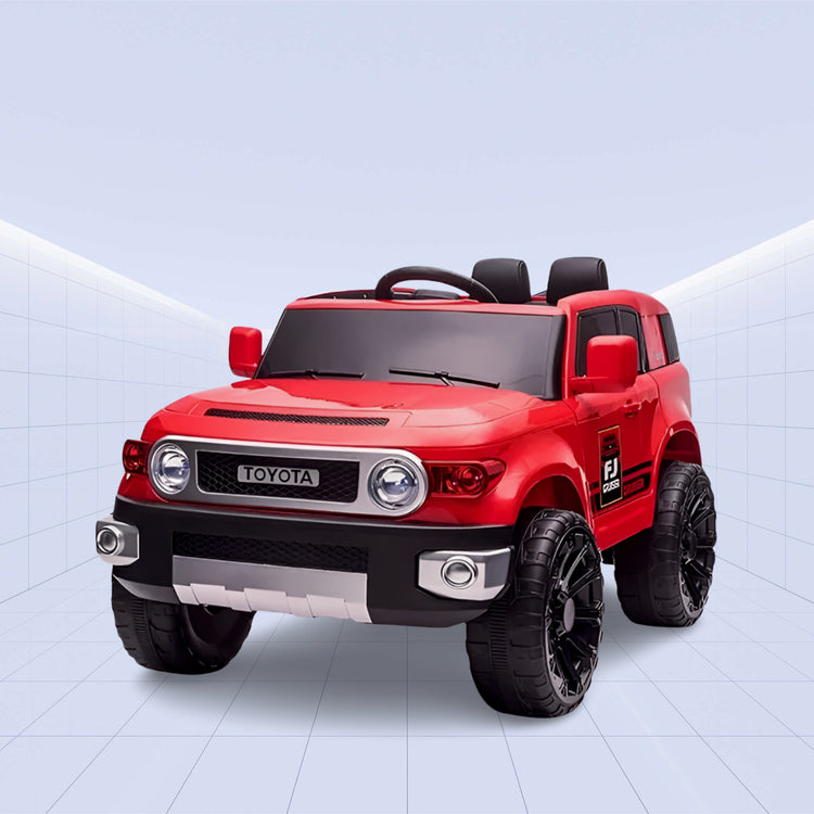 Powerful 12V Ride-On Car for Kids - Toyota FJ Cruiser with Music System (RED)