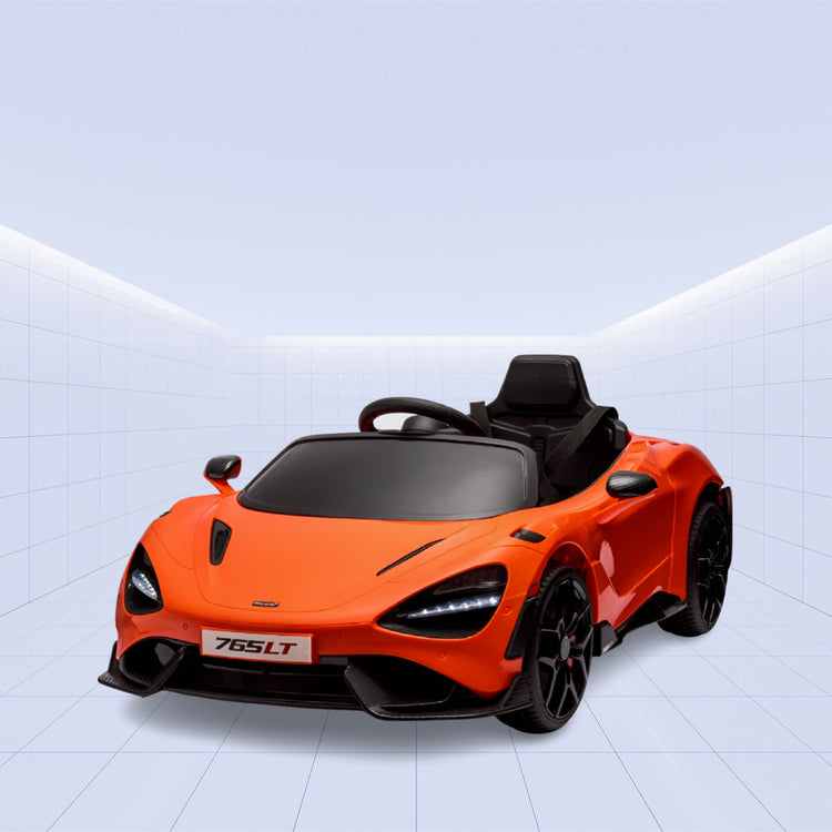 McLaren 765 LT 12V 4x Wheel Ride on Toys for Kids (ORANGE)