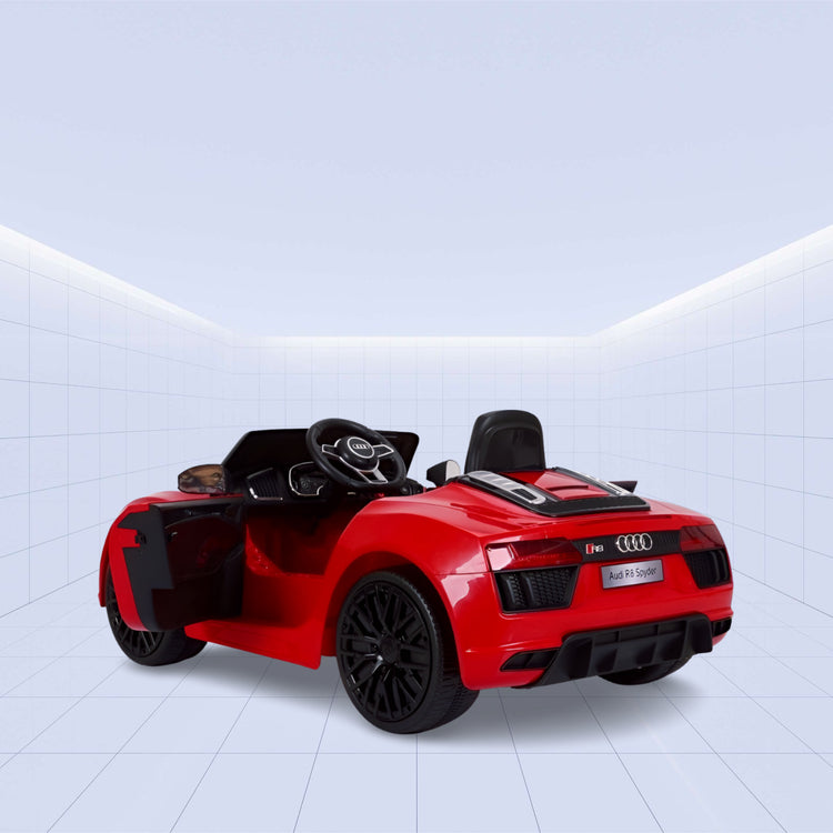 Sporty Kids Ride-On Car: Audi R8 Spyder with Remote Control 12V (RED)