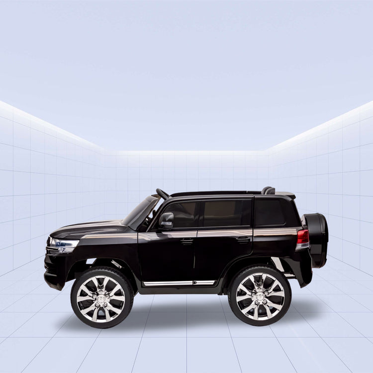 "Toyota Land Cruiser 12V Kids Electric Ride-On SUV – Luxury and Adventure in One"(BLACK)