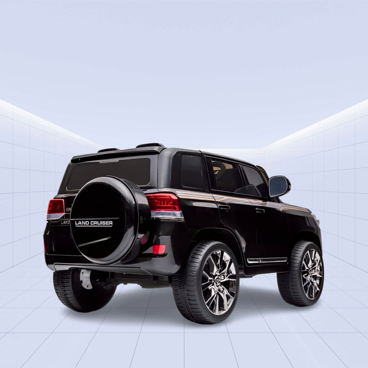 "Toyota Land Cruiser 12V Kids Electric Ride-On SUV – Luxury and Adventure in One"(BLACK)