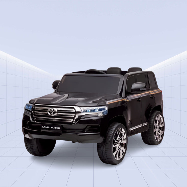 "Toyota Land Cruiser 12V Kids Electric Ride-On SUV – Luxury and Adventure in One"(BLACK)