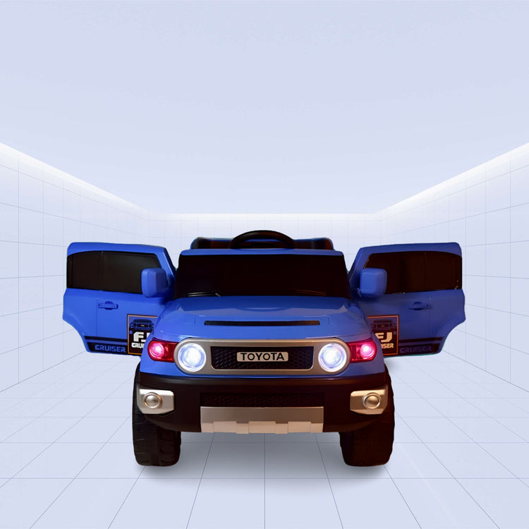 Powerful 12V Ride-On Car for Kids - Toyota FJ Cruiser with Music System (BLUE)