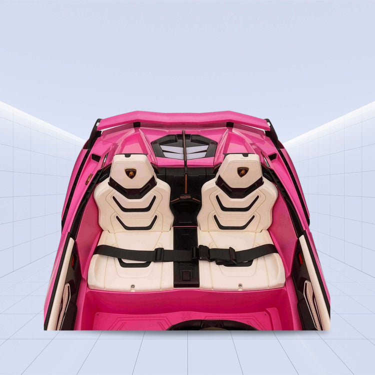 Ride in Style: 12V Lamborghini Sian 2-Seater Electric Car for Kids Ride on (PINK)