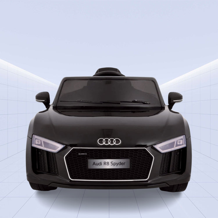Sporty Kids Ride-On Car: Audi R8 Spyder with Remote Control 12V (BLACK)