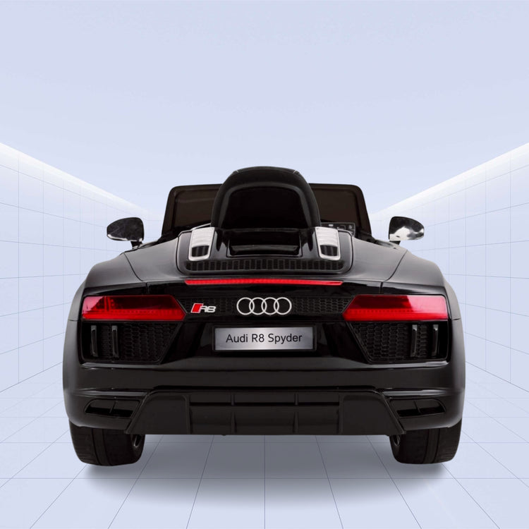 Sporty Kids Ride-On Car: Audi R8 Spyder with Remote Control 12V (BLACK)