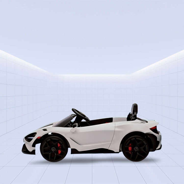12V McLaren 765LT Licensed 12V Kids Electric Ride-On Car with Remote Control (WHITE)