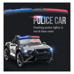 Ride On Police Squad Cop Kids Electric Car 12V