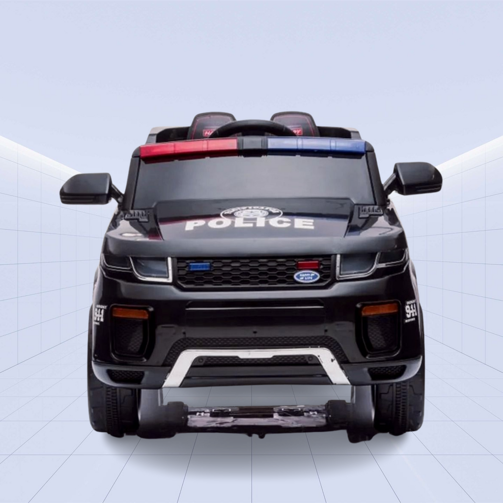 Kids' Electric Ride-On Police Car – Realistic 12V Battery-Powered Patrol Vehicle