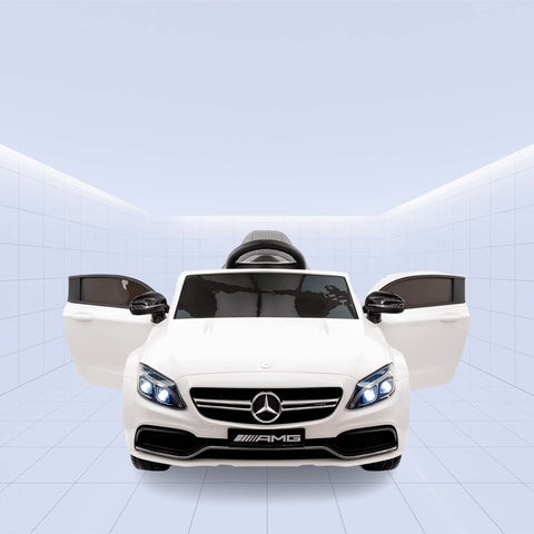 Mercedes Kids 12V Electric Ride on Car C63 AMG (WHITE)